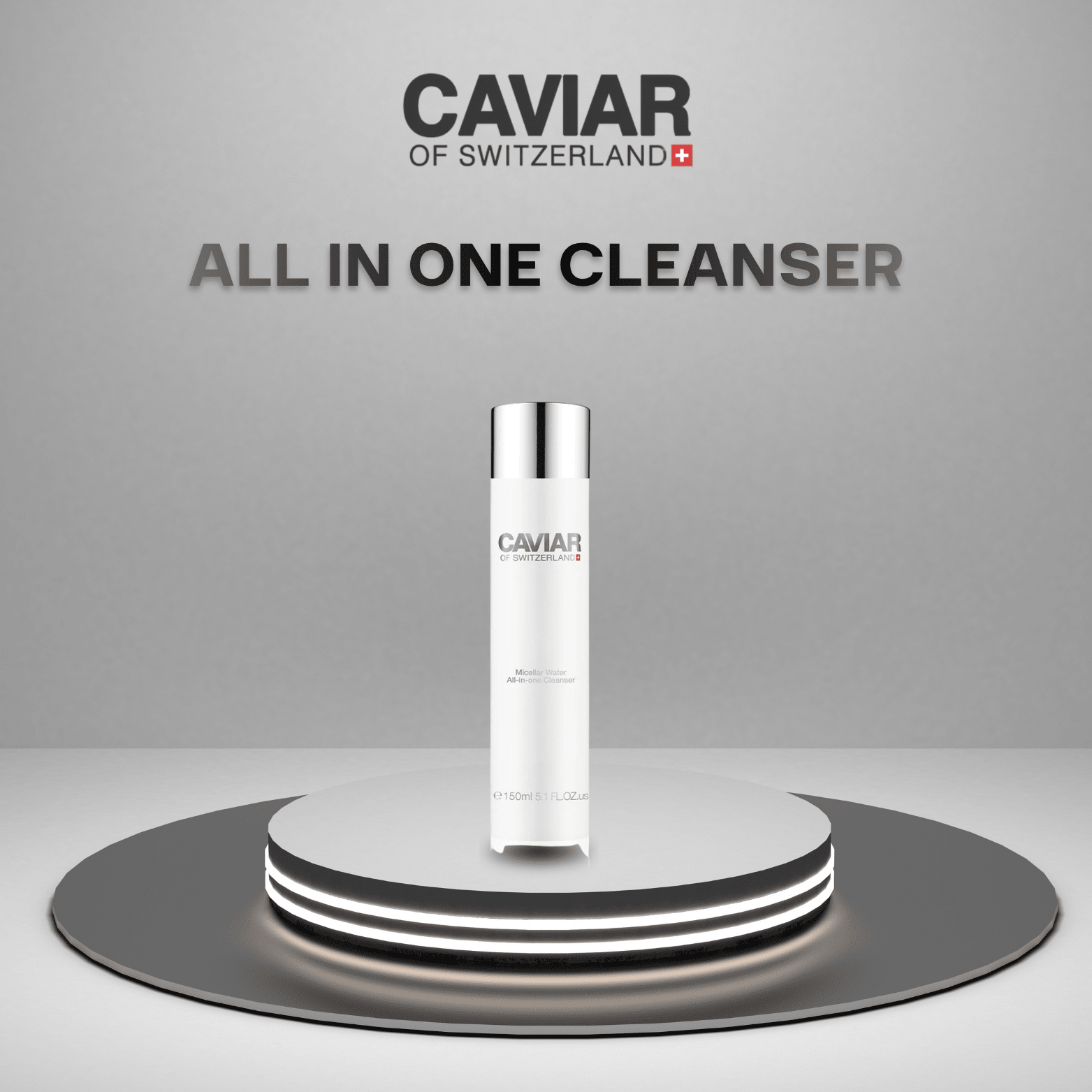 Caviar of Switzerland Micellar Water All-in-One Cleanser, 150ml bottle